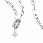 1 Charm Necklace in Silver