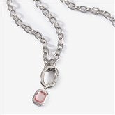 Birthstone Necklace in Silver