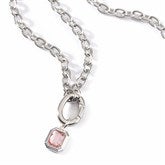 Birthstone Necklace in Silver