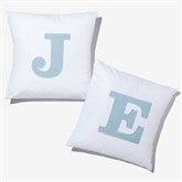 Light Wash Denim Initial Applique Throw Pillow by Jessie James Decker - 57282