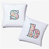 Boho Floral Initial Applique Throw Pillow by Jessie James Decker - 57283