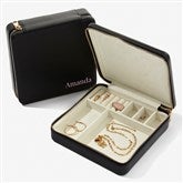 Yours Truly Personalized Leatherette Large Square Jewelry Case  - 57456