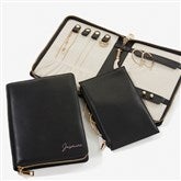 Yours Truly Personalized Leatherette Bifold Jewelry Case  - 57466