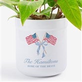 Watercolor Freedom Personalized Outdoor Flower Pots - 57492
