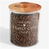 Personalized Glass Container with Acacia Lid by Nikki Boyd - 58161
