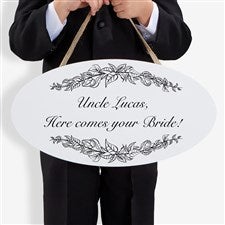 Personalized Wedding Oval Wood Sign - Write Your Own - 16646