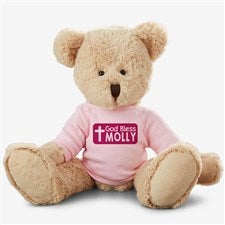 Personalized Religious Teddy Bear - God Bless - 16738