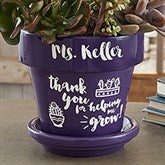 Gifts for Teachers - Personalized Flower Pots - 16740