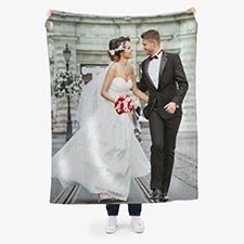 Custom Wedding Photo Personalized Blankets - 17397