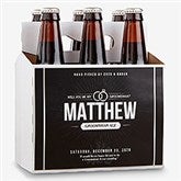 Personalized Groomsman Beer Bottle Labels & Bottle Carrier - Will You Be My Groomsman? - 17669