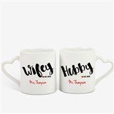 Personalized Married Couple Coffee Mug Set - Wifey And Hubby - 17676