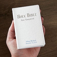 Personalized Baptism Bible - New Testament - 18043