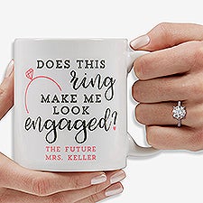 Personalized Engagement Coffee Mugs - 18546