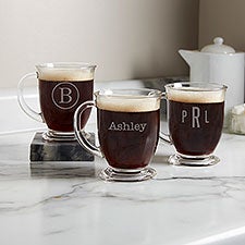 Personalized Glass Coffee Mugs - Classic Celebrations - 18563