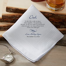 Personalized Wedding Handkerchief - Father of the Bride - 18683