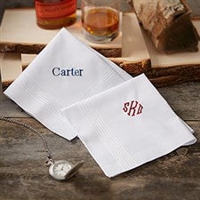 Custom Mens Embroidered Handkerchief - 18684