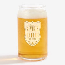Beer Can Glasses - Custom Engraved Beer Label - 18870