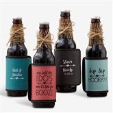 Personalized Coozies - Wedding Can & Bottle Wraps - 18885