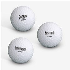 Personalized Golf Balls - Groomsmen Gift - 18969