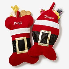 Personalized Pet Christmas Stockings - Santa Belt - 19014
