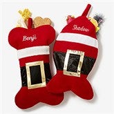 Personalized Pet Christmas Stockings - Santa Belt - 19014