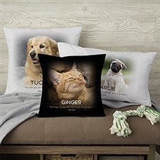 Personalized Photo Pillows - Pet Memorial - 19549
