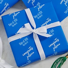 Personalized Graduation Wrapping Paper - Step & Repeat - 19730