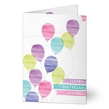 Personalized Birthday Card - Birthday Balloons - 20431