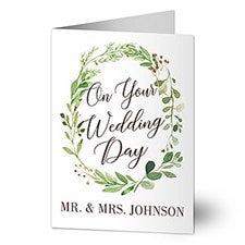 Personalized Wedding Greeting Card - Woodsy Wedding - 20436