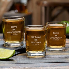 Personalized Bridal Party Shot Glasses - 20487