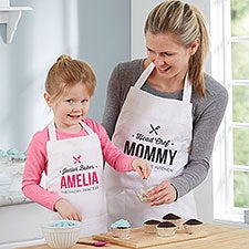 Personalized Matching Aprons & Potholders - Chef & Junior Chef - 20489