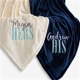 Personalized Fleece Blankets - His & Hers - 20608
