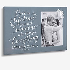 Wedding Photo Canvas Prints - Once In A Lifetime - 20624