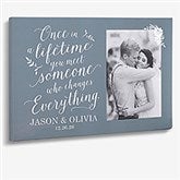 Wedding Photo Canvas Prints - Once In A Lifetime - 20624
