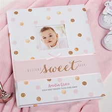 Personalized Baby Girl Memory Book - Sweet Sparkle - 20628
