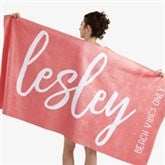Personalized Name Beach Towels - Scripty Style - 20846