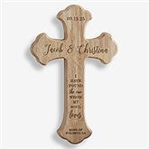 Personalized Wood Cross - Our Wedding Day - 20979