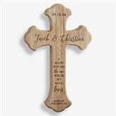 Personalized Wood Cross - Our Wedding Day - 20979