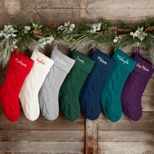 Classic Character Embroidered Hooked Christmas Stockings