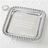 Mariposa Personalized Silver Jewelry Tray - 21979