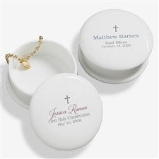God Bless Personalized Keepsake Box - First Communion Gift - 21983