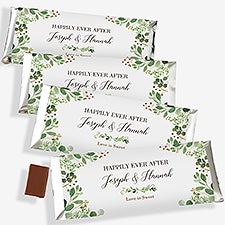 Laurels of Love Personalized Candy Bar Wrappers for Wedding - 22025