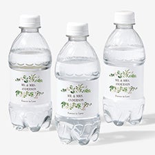 Laurels of Love Personalized Water Bottle Labels for Wedding - 22026
