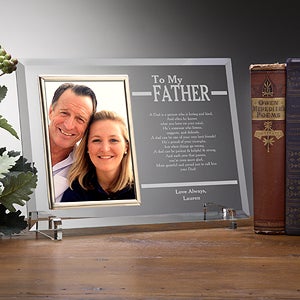 To My Dad Personalized Engraved Frame - 12769