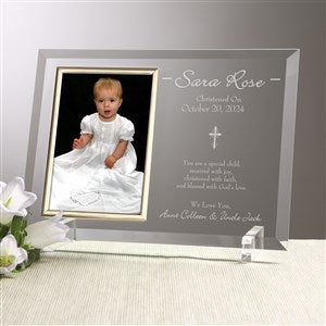 Christened With Faith Personalized Frame - 12777