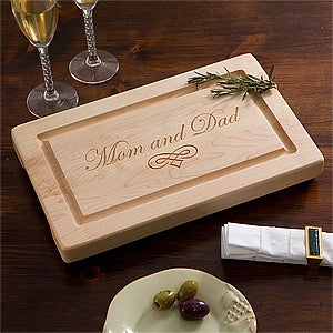 Engraved Family Name Cutting Boards - 13" Maple - 13071D-NH