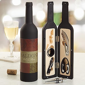 Fleurish Wine Bottle Personalized Wine Accessory 5pc Kit - 13717-T