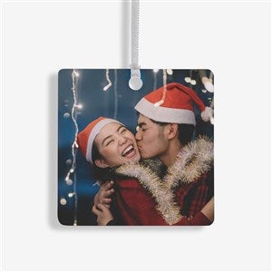 Picture Perfect Personalized Square Photo Ornament- 2.75