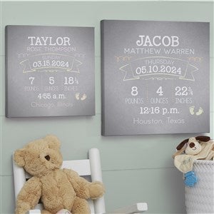 I Am Special Birth Info Personalized Canvas-24