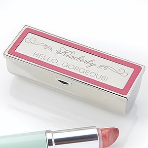 Makeup Motto Engraved Lipstick Case - 14833